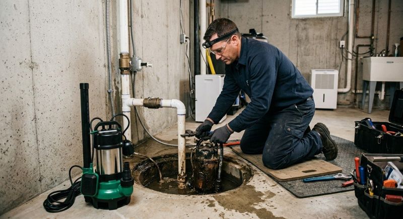 Basement Drainage Installation in Framingham, MA